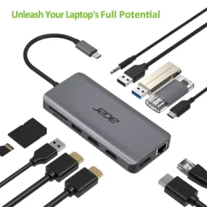 USB Type-C Multiport Adapter, 12-in-1 Hub | Silver