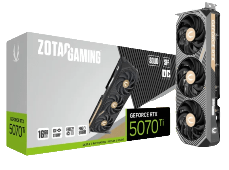 Zotac GeForce RTX5070Ti SOLID SFF OC 16GB Graphics Card