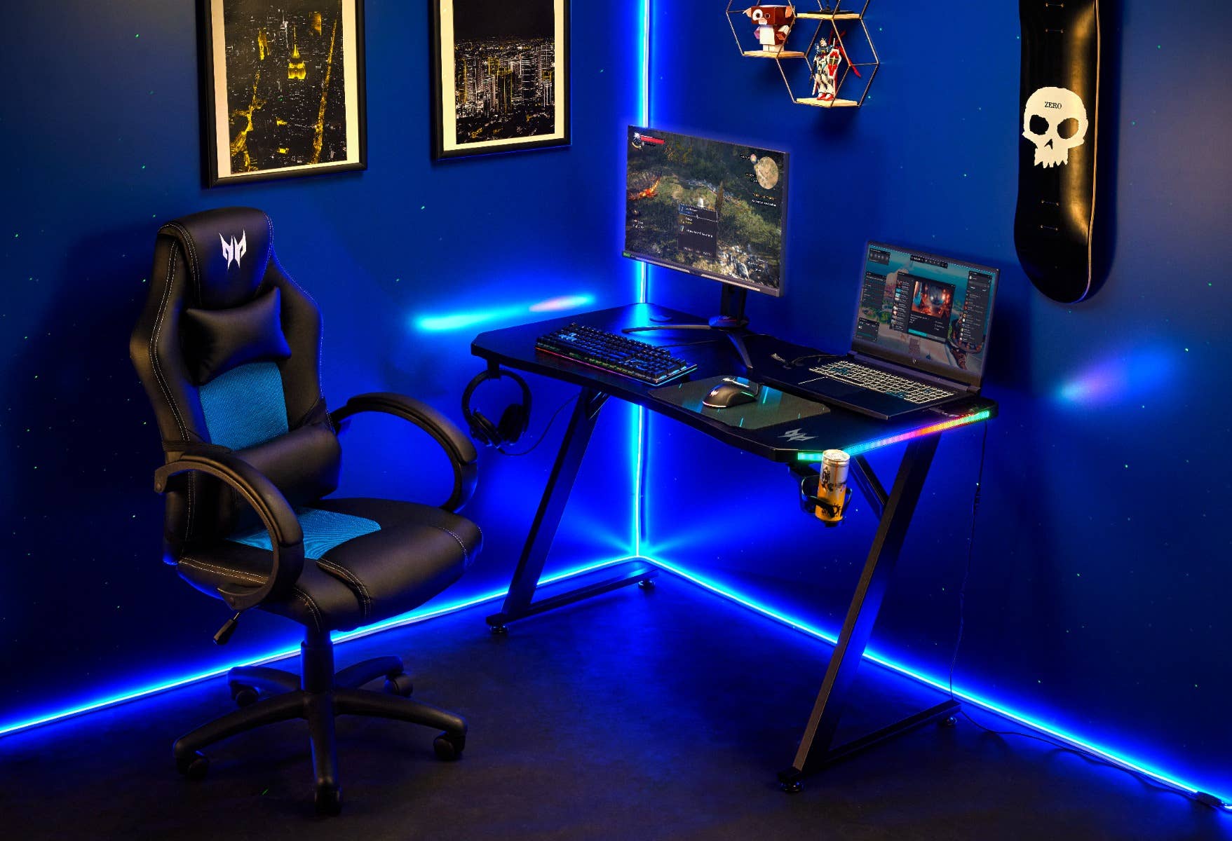 Bureau de jeu Predator Rift RGB - Image 9