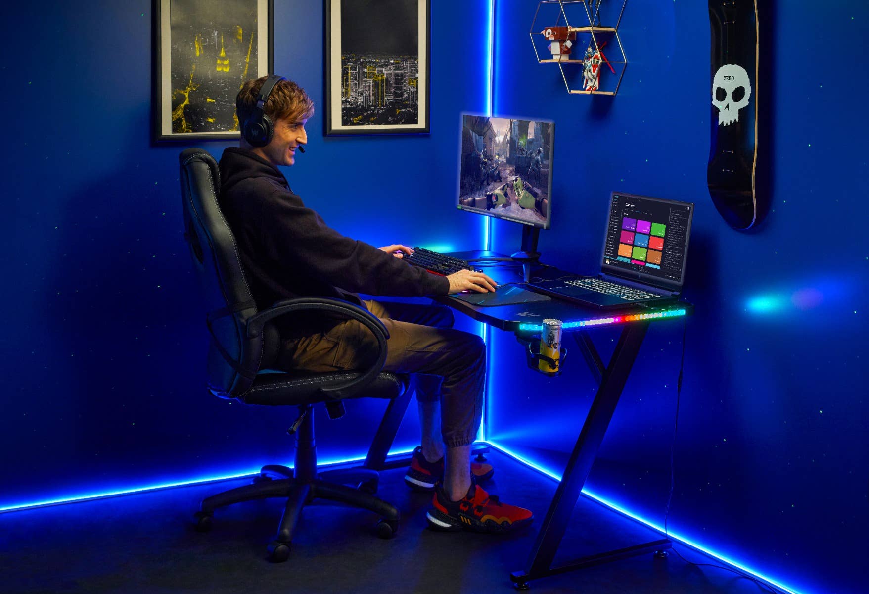 Bureau de jeu Predator Rift RGB - Image 7