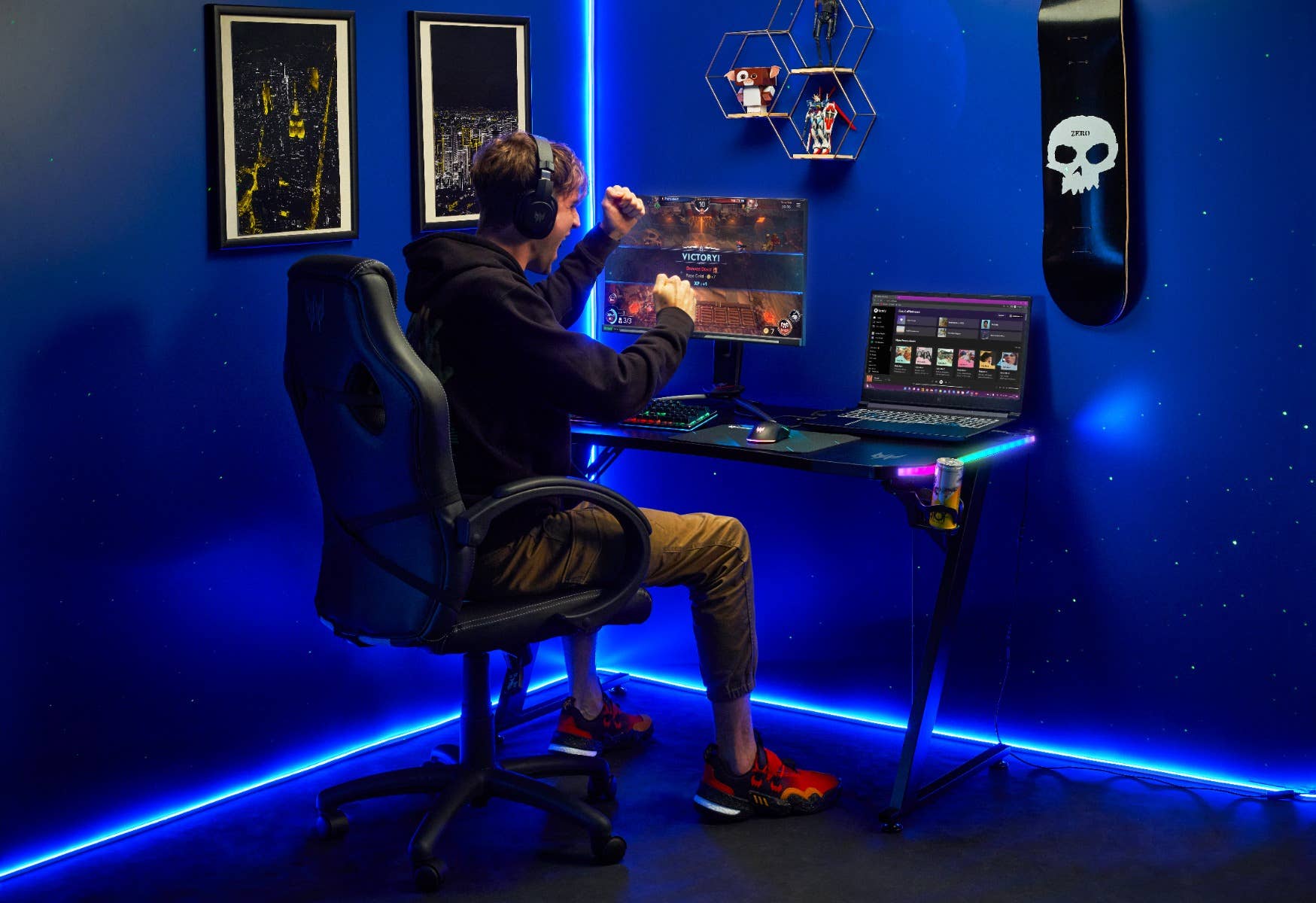 Bureau de jeu Predator Rift RGB - Image 6