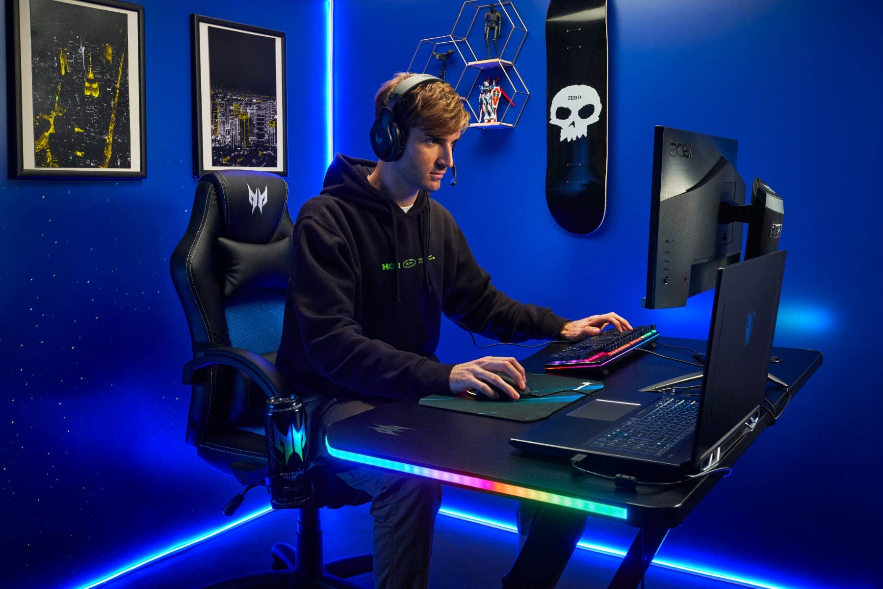 Bureau de jeu Predator Rift RGB - Image 8