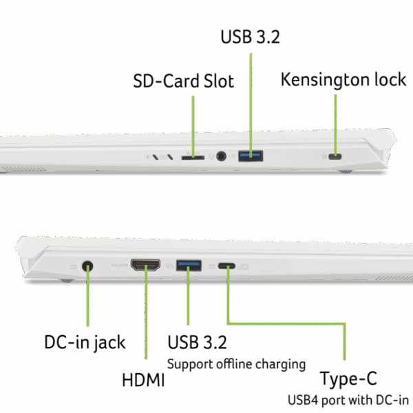 Acer Nitro V 14 Gaming-Notebook | ANV14-61 | White - Image 7