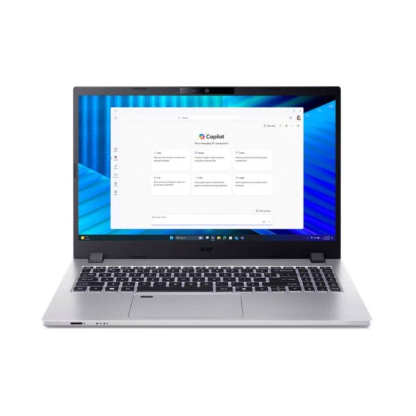 Acer TravelMate P2 Laptop | TMP215-55-G2-TCO | Silver