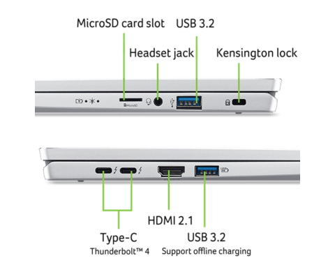 Acer Swift Go 14 OLED Ultrathin | SFG14-73 | Silver - Image 10